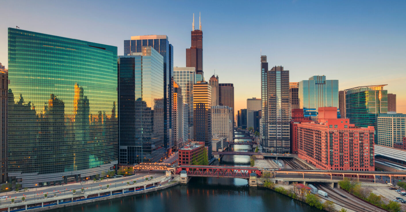 Skyline shot of Chicago