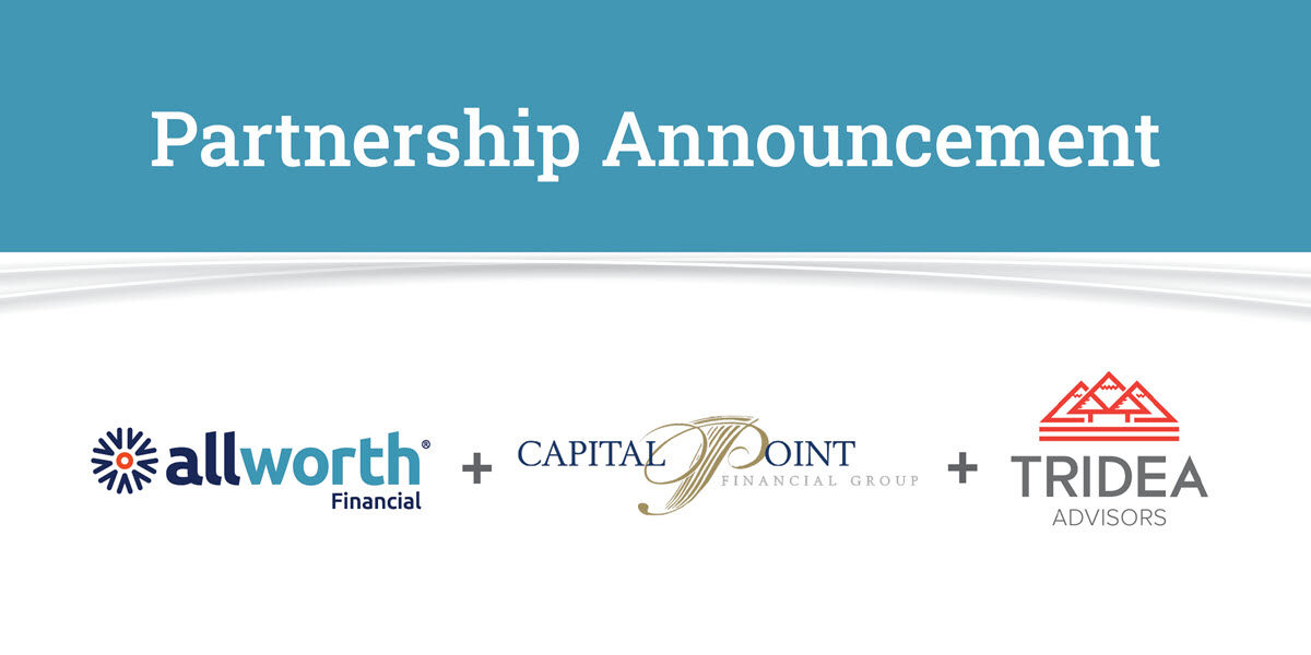 partnership announcement for allworth financial and capital point wealth management and tridea advisors